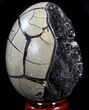 Septarian Dragon Egg Geode - Crystal Filled #37446-3